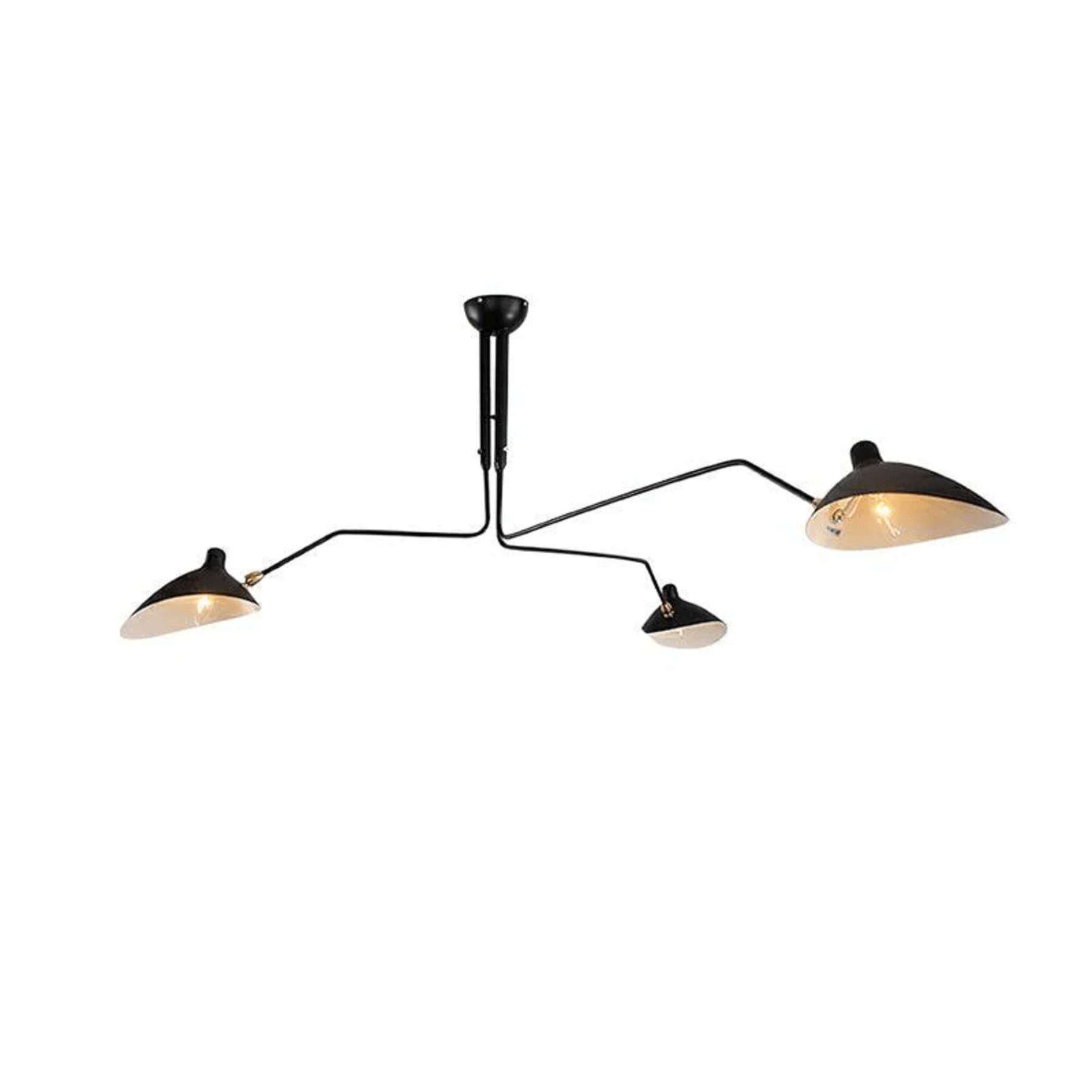 Modern Linear Metal Ceiling Light for Living Room — Halden Lighting