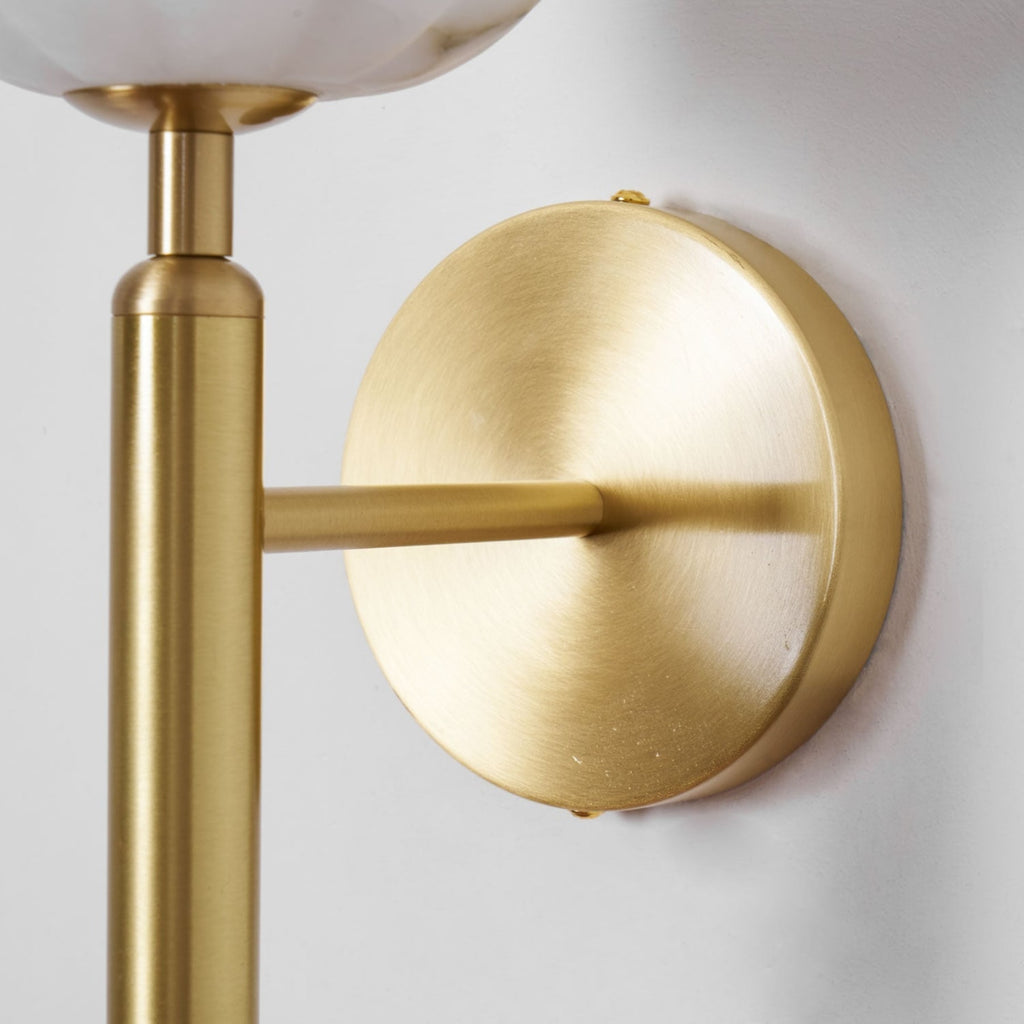 Modern Metal Wall Light With Integrated LED for Living Room — Halden Lighting