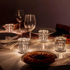 Modern Crystal Table Lamp With Warm LED Glow for Living Room — Halden Lighting