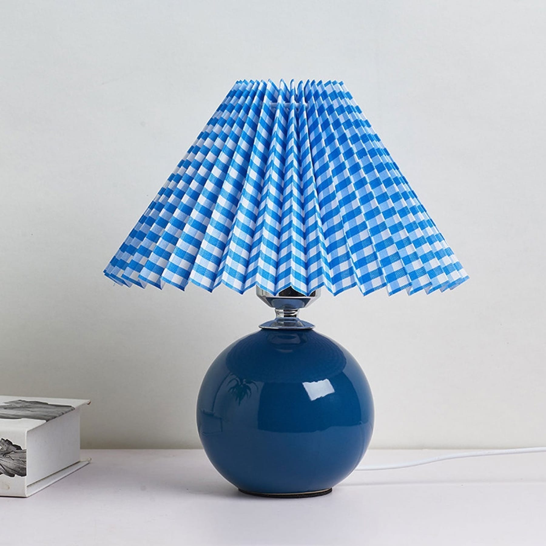 Retro Ceramic Table Lamp With Warm LED Glow — Halden Lighting