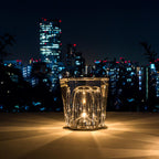 Modern Crystal Table Lamp With Warm LED Glow for Living Room — Halden Lighting
