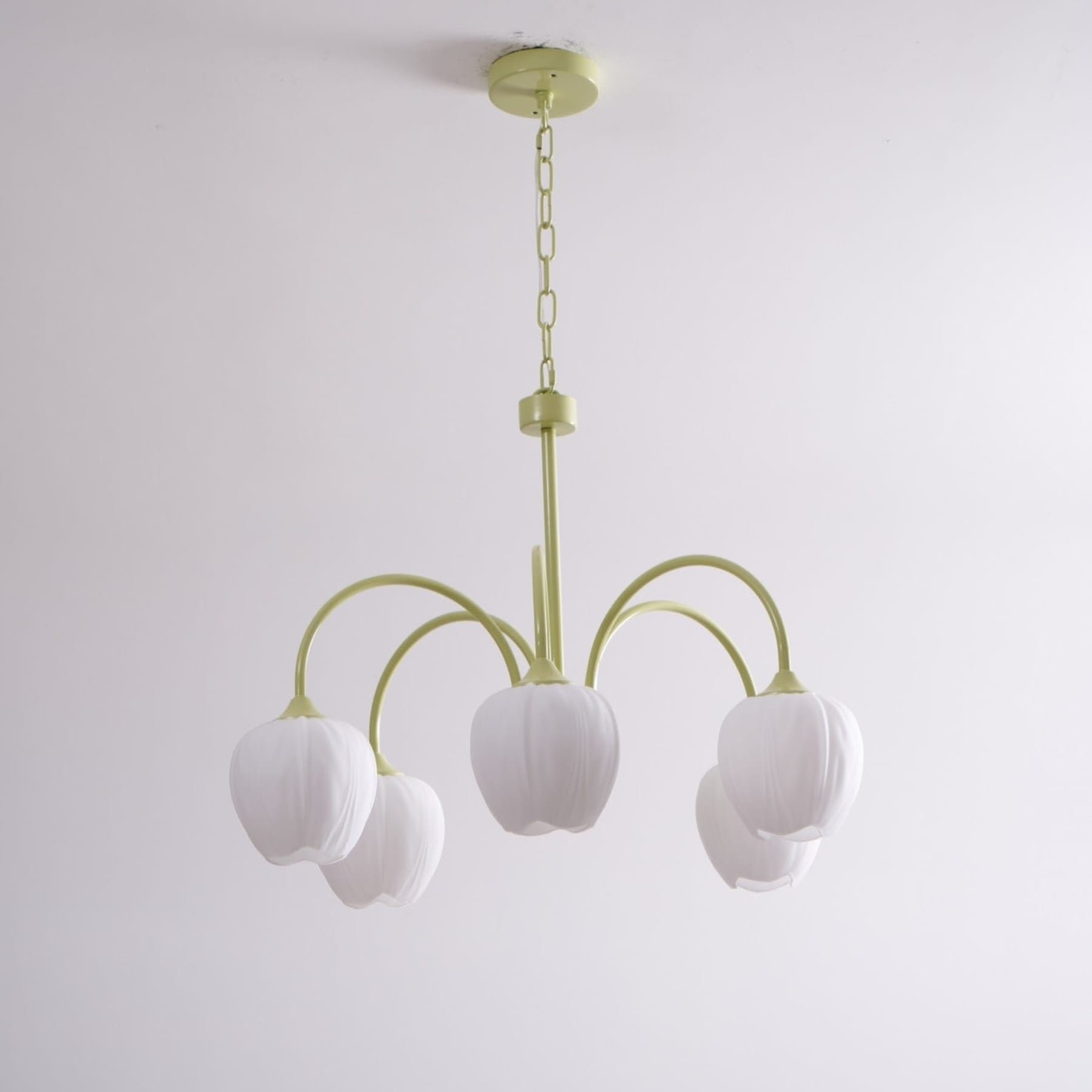 Retro Metal And Glass Chandelier With Included Bulbs For Living Room — Halden Lighting