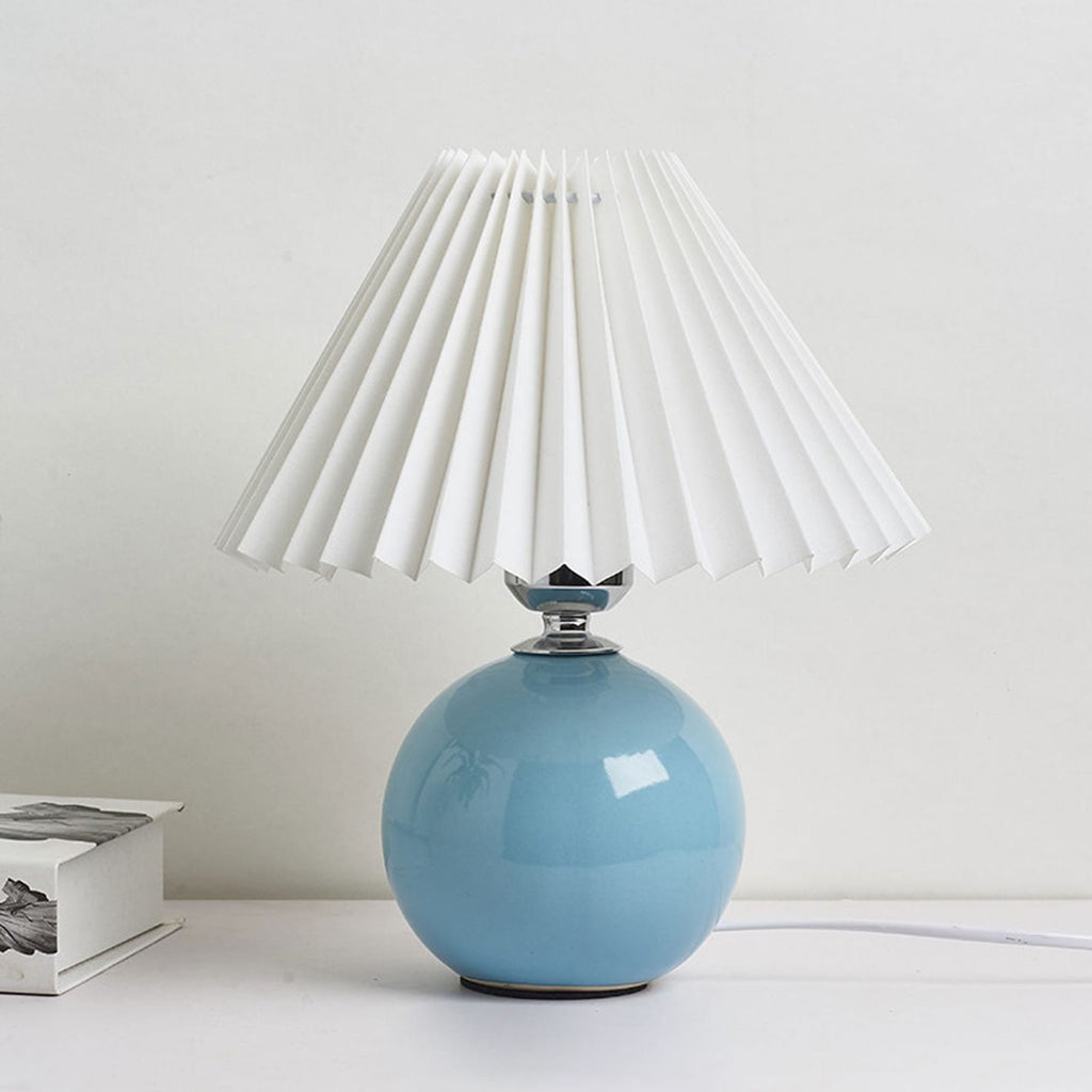 Retro Ceramic Table Lamp With Warm LED Glow — Halden Lighting