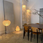 Modern Rice Paper Floor Lamp for Living Room and Bedroom — Halden Lighting