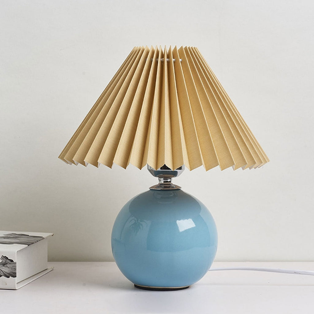 Retro Ceramic Table Lamp With Warm LED Glow — Halden Lighting