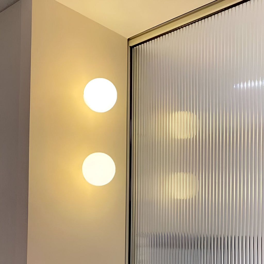 Modern Glass Wall Light With Warm LED Glow — Halden Lighting