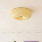 Modern Glass Flush Mount Ceiling Light for Living Room — Halden Lighting