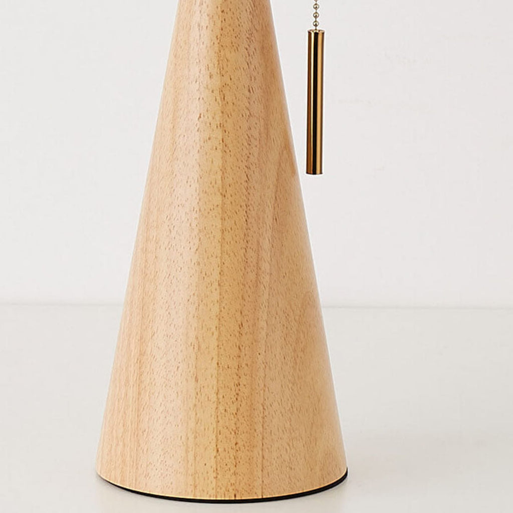 Scandinavian Wood Table Lamp With Warm LED Glow — Halden Lighting