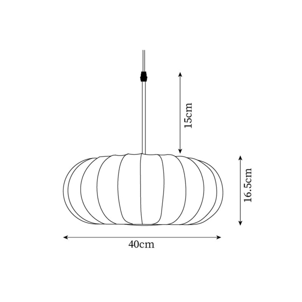 Modern Fabric Pendant Light for Living and Dining Rooms — Halden Lighting