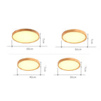 Scandinavian Wood Flush Mount Ceiling Light for Living Room — Halden Lighting