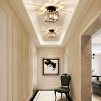 Modern Acrylic Semi-Flush Mount Ceiling Light for Living Room — Halden Lighting