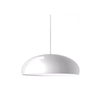 Modern Metal Pendant Light With Tri-Colour LED For Dining Room in White — Halden Lighting