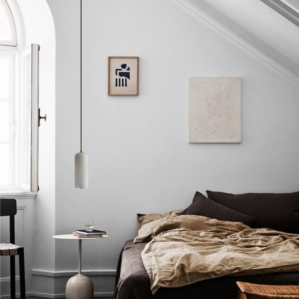 Modern Marble Pendant Light With Warm LED Glow — Halden Lighting