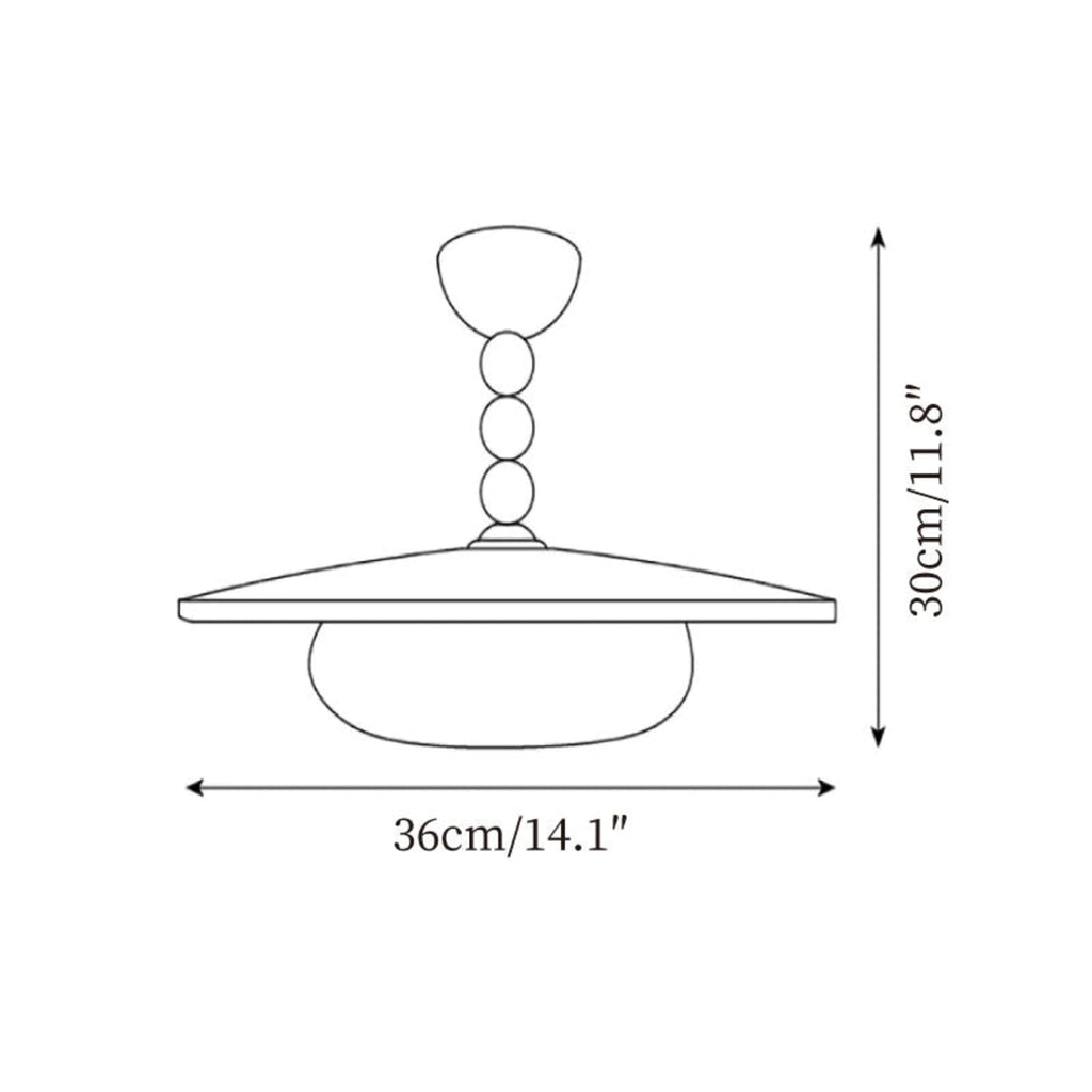 Modern Wood Semi-Flush Ceiling Light With Marble-Effect Glass — Halden Lighting