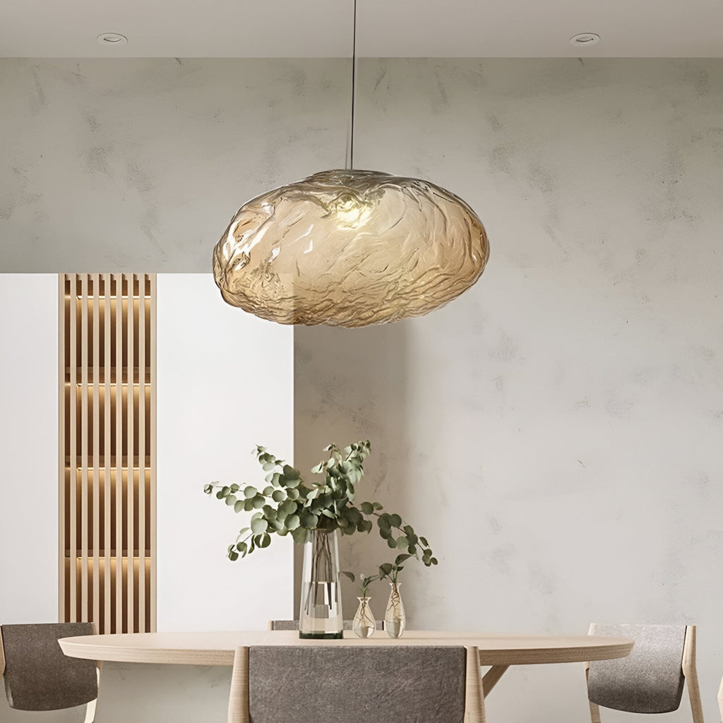 Modern Glass Pendant Light With Warm LED Glow — Halden Lighting