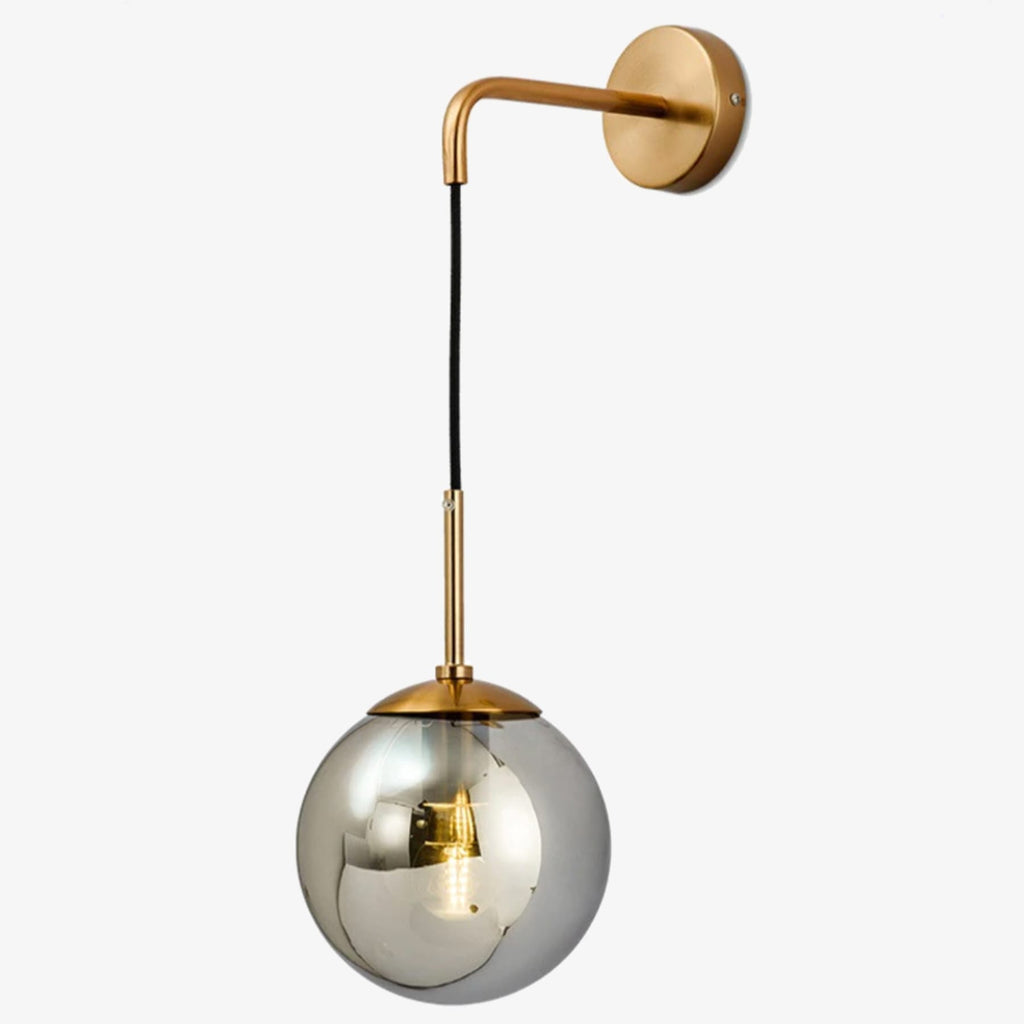 Modern Wrought Iron Wall Light With Included Bulb — Halden Lighting