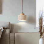 Modern Concrete Pendant Light With Tri-Colour LED Glow — Halden Lighting