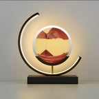 Modern Metal Table Lamp With Tri-Colour LED Glow — Halden Lighting