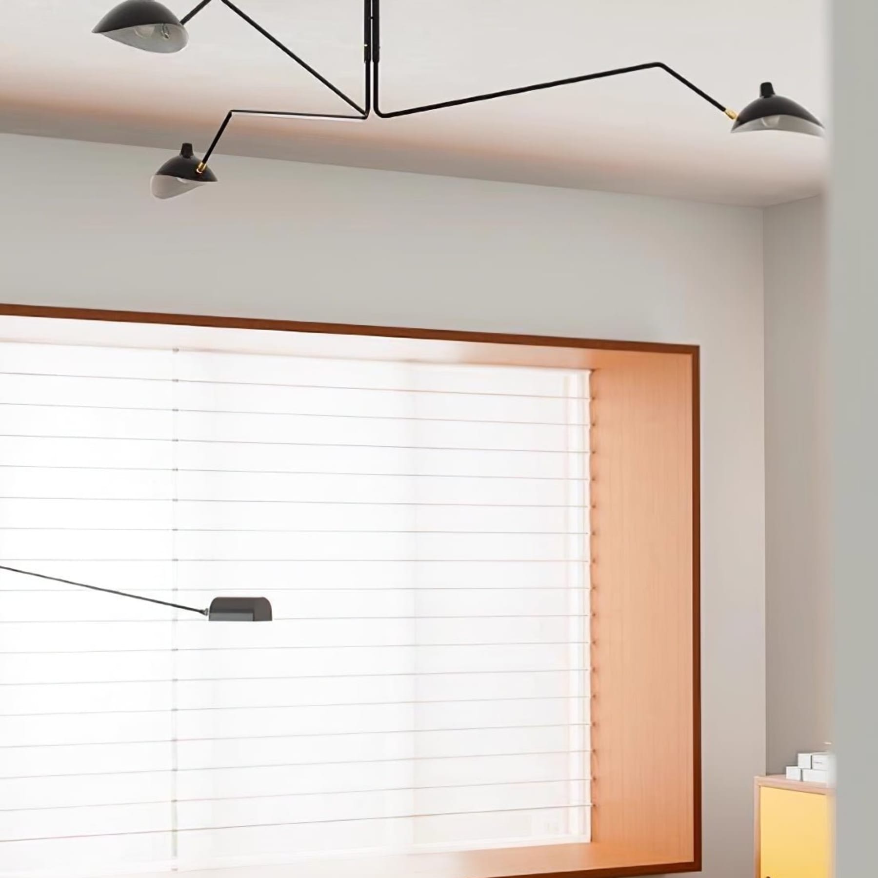 Modern Linear Metal Ceiling Light for Living Room — Halden Lighting
