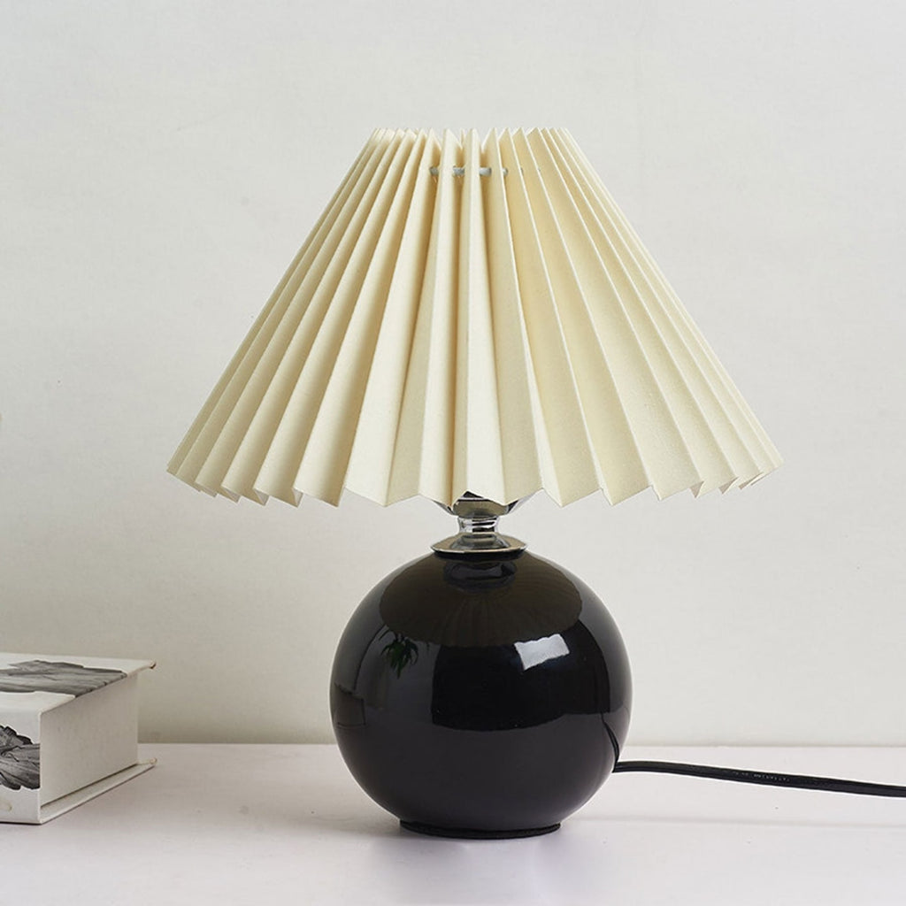 Retro Ceramic Table Lamp With Warm LED Glow — Halden Lighting