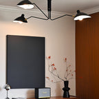 Modern Linear Metal Ceiling Light for Living Room — Halden Lighting