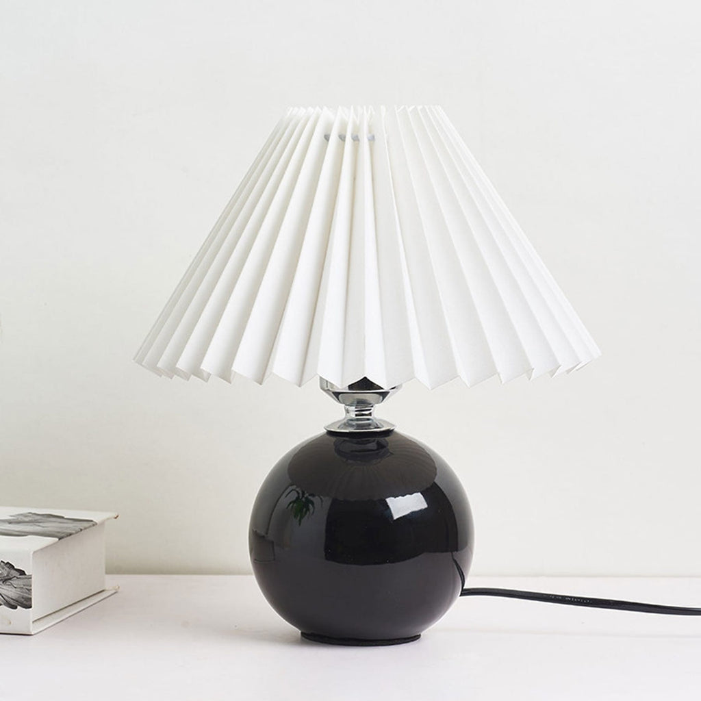 Retro Ceramic Table Lamp With Warm LED Glow — Halden Lighting