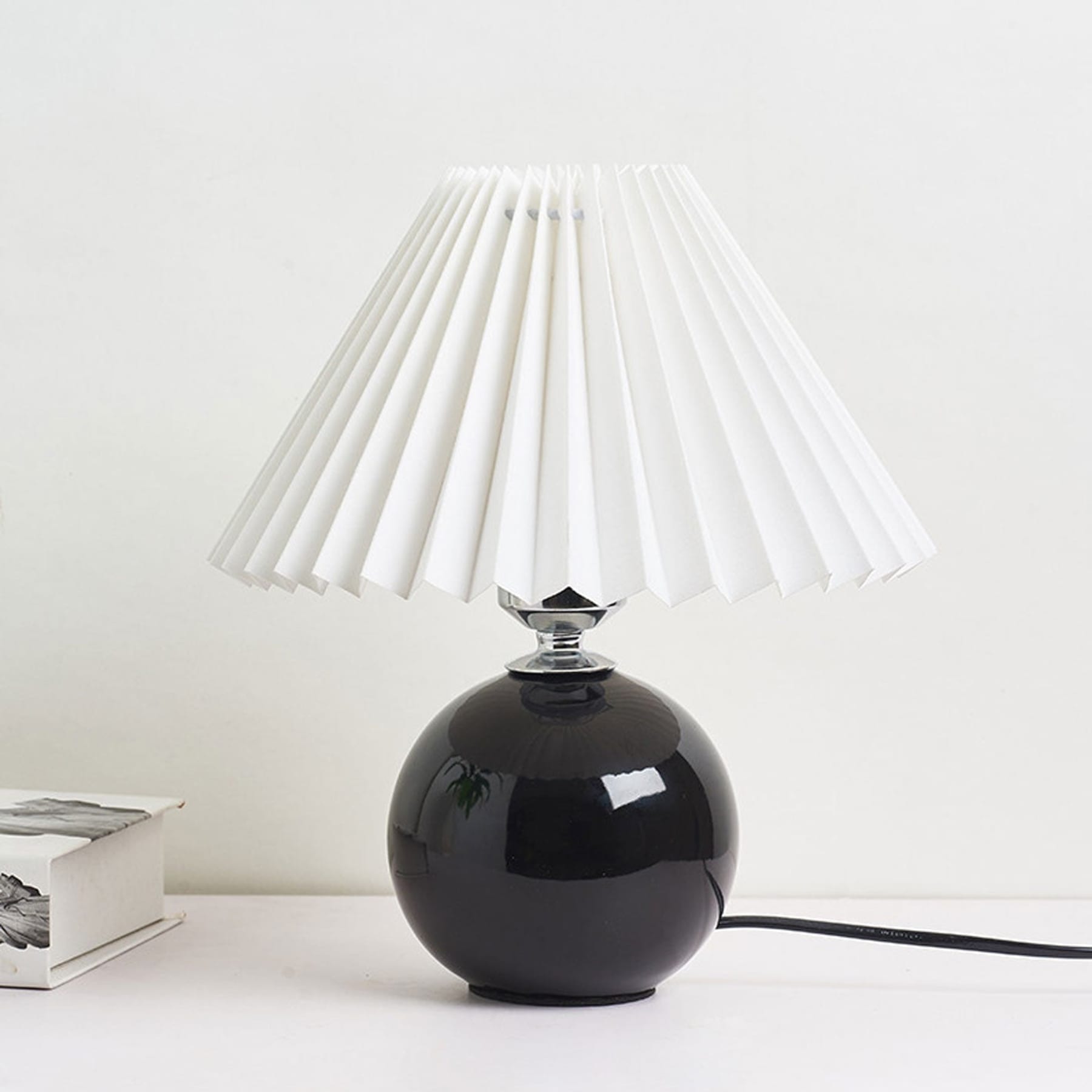 Retro Ceramic Table Lamp With Warm LED Glow — Halden Lighting