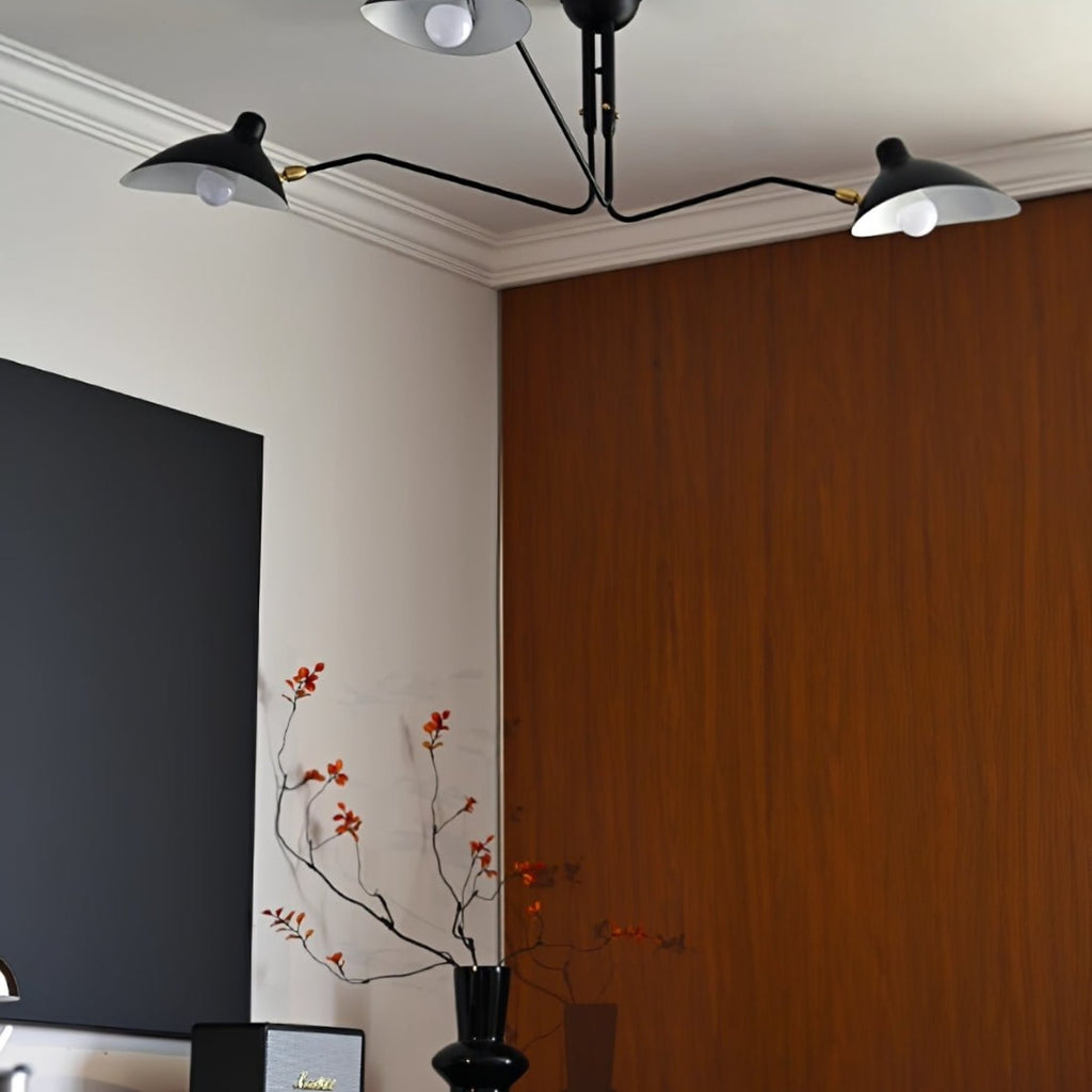 Modern Linear Metal Ceiling Light for Living Room — Halden Lighting