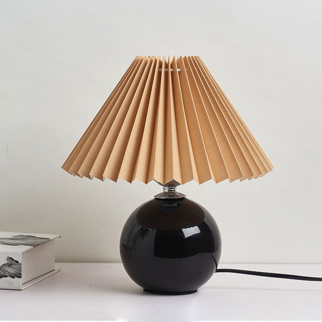 Retro Ceramic Table Lamp With Warm LED Glow — Halden Lighting