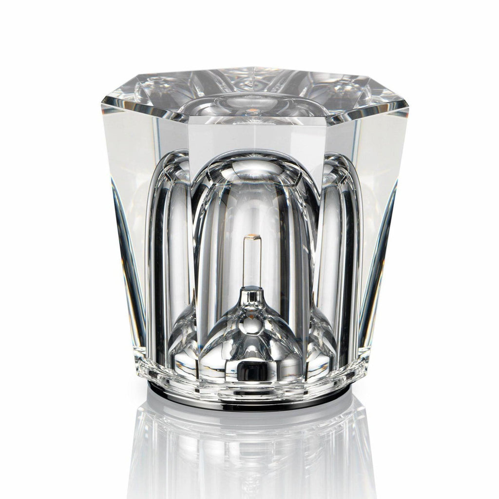 Modern Crystal Table Lamp With Warm LED Glow for Living Room in Model C: Ø8.2 x 9 cm (Ø3.2" x 3.5") — Halden Lighting