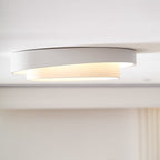 Modern Metal Flush Mount Ceiling Light With Cool Daylight Glow — Halden Lighting