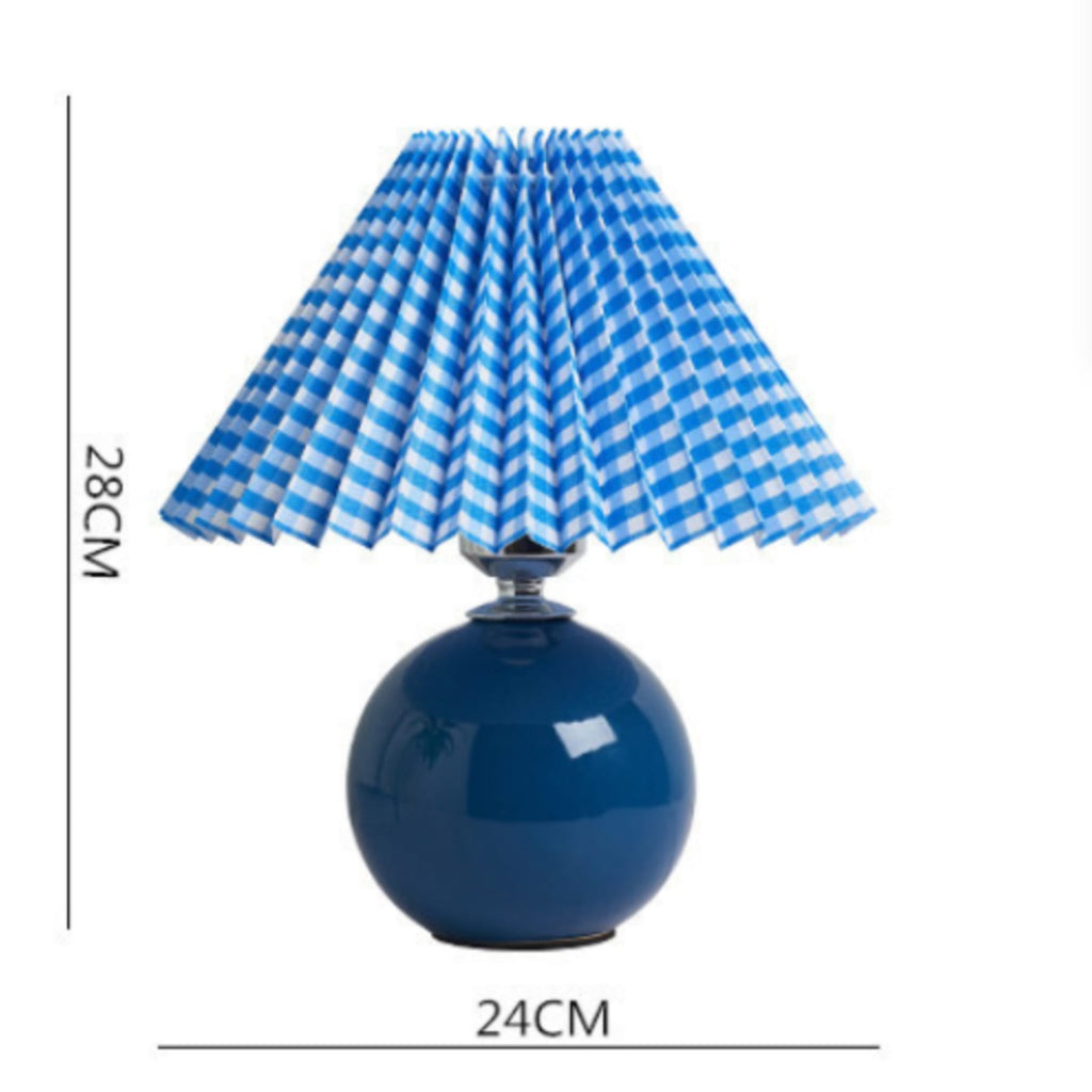 Retro Ceramic Table Lamp With Warm LED Glow — Halden Lighting