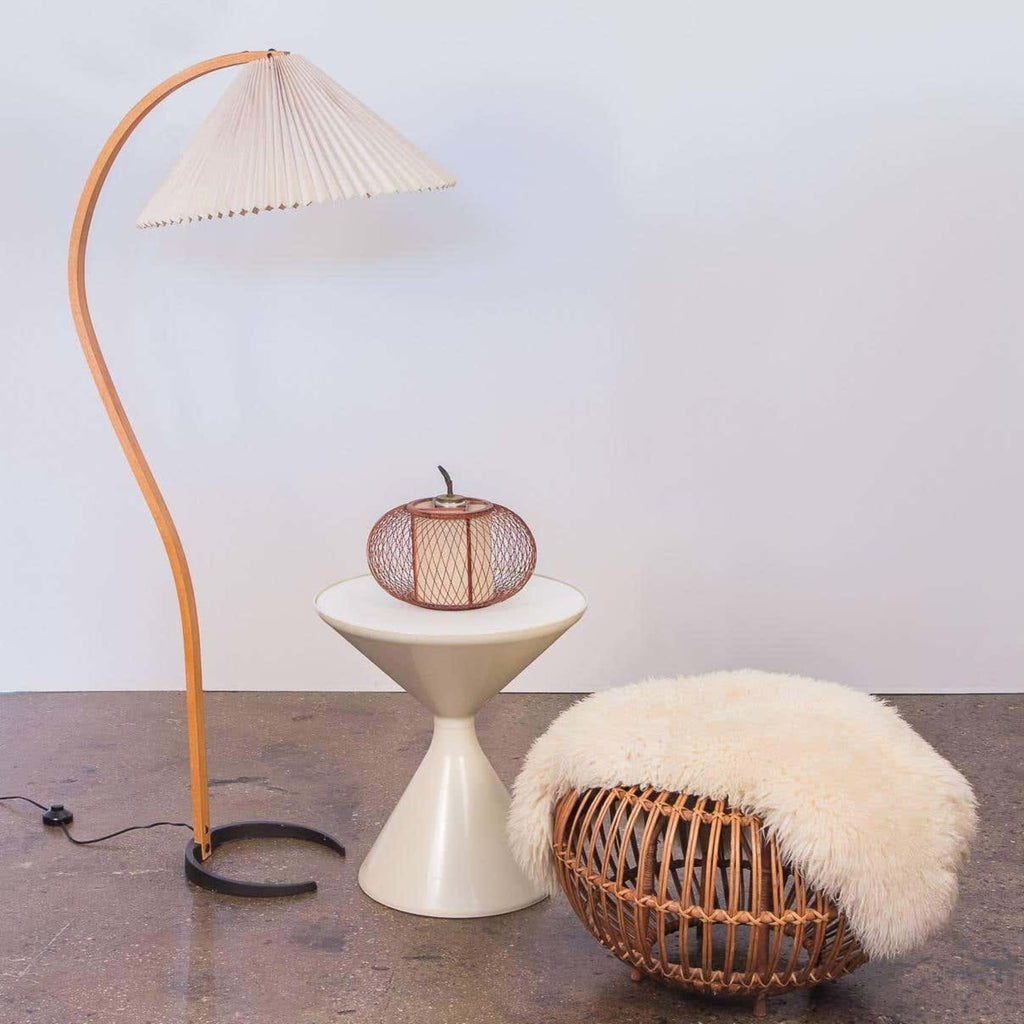 Scandinavian Wood Floor Lamp With Warm LED Glow for Living Room — Halden Lighting