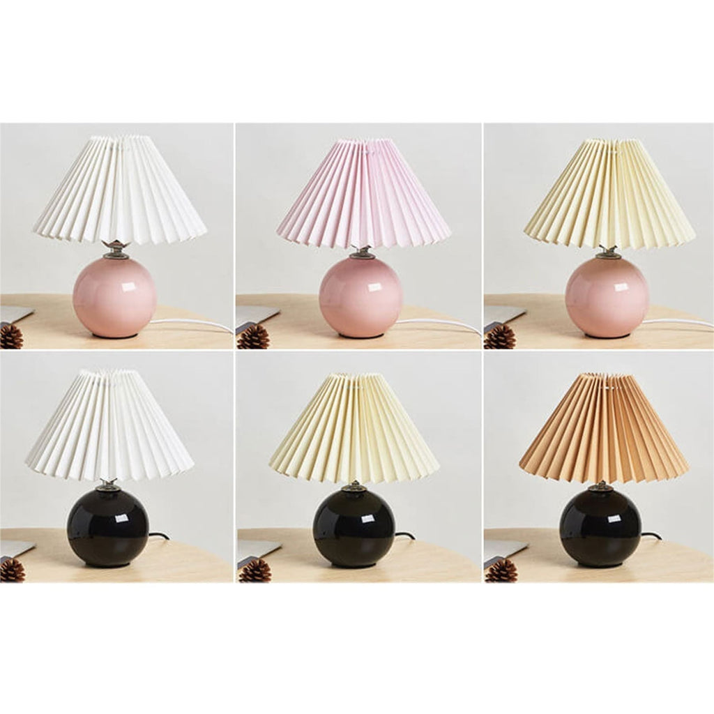 Retro Ceramic Table Lamp With Warm LED Glow — Halden Lighting