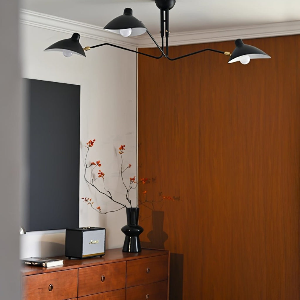 Modern Linear Metal Ceiling Light for Living Room — Halden Lighting