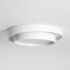 Modern Metal Flush Mount Ceiling Light With Cool Daylight Glow — Halden Lighting