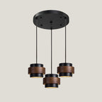 Modern Travertine And Wood Pendant Light For Dining Room — Halden Lighting