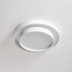 Modern Metal Flush Mount Ceiling Light With Cool Daylight Glow — Halden Lighting