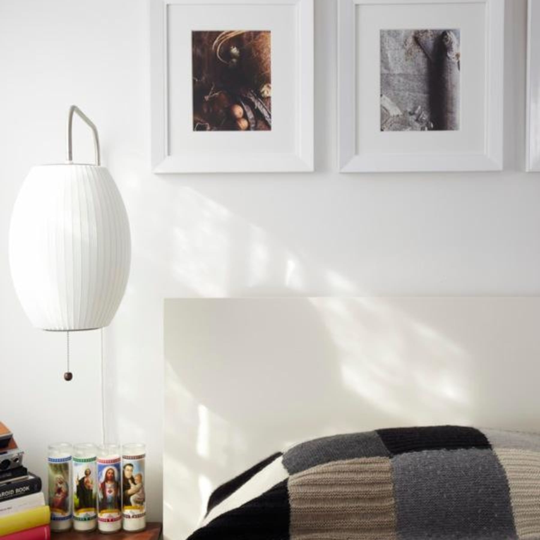 Retro Silk and Walnut Wall Light With Warm LED Glow — Halden Lighting