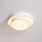 Modern Metal Flush Mount Ceiling Light With Cool Daylight Glow — Halden Lighting