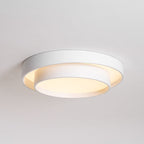 Modern Metal Flush Mount Ceiling Light With Cool Daylight Glow — Halden Lighting