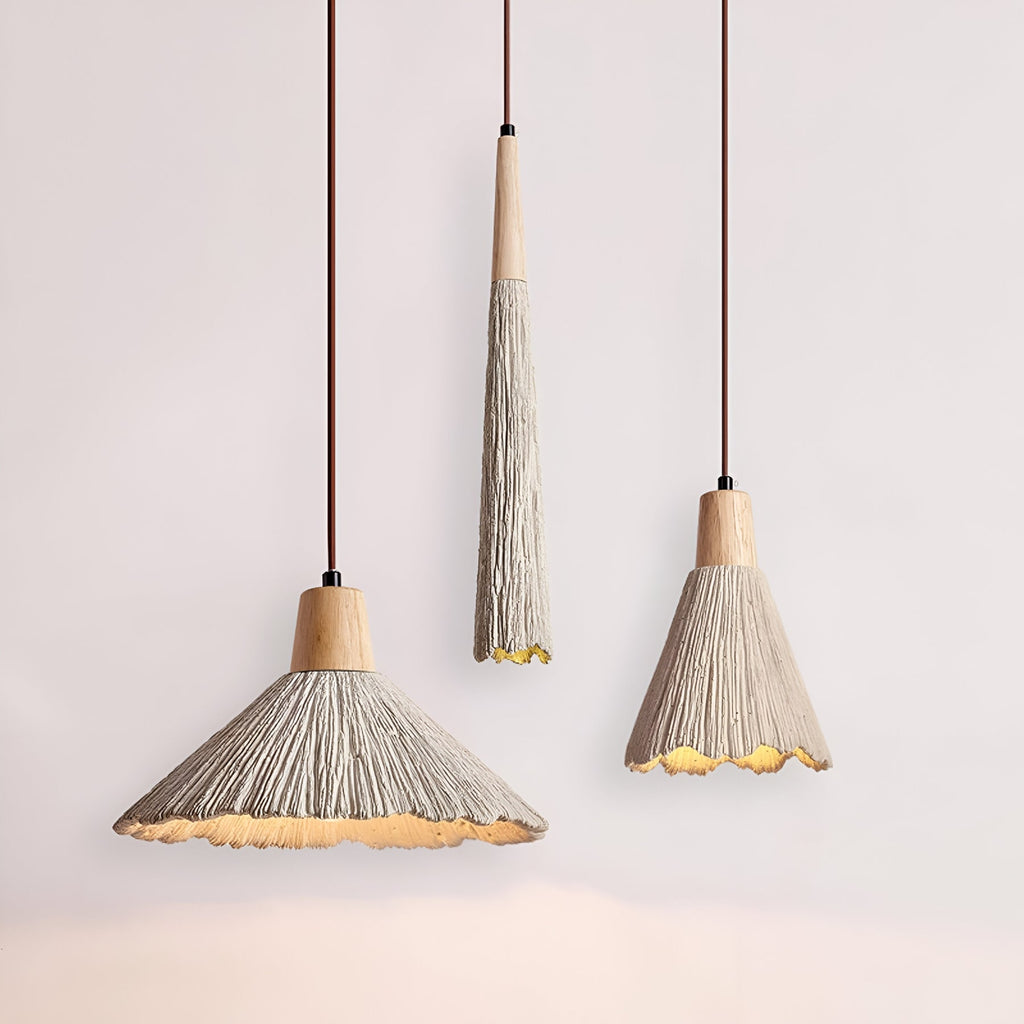 Modern Concrete Pendant Light With Warm LED Glow — Halden Lighting
