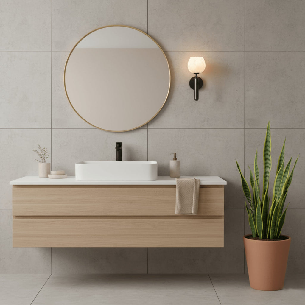 Modern Metal Wall Light With Integrated LED for Living Room — Halden Lighting