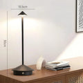 Minimalist Aluminium Cordless Table Lamp With Rechargeable Battery in Black — Halden Lighting