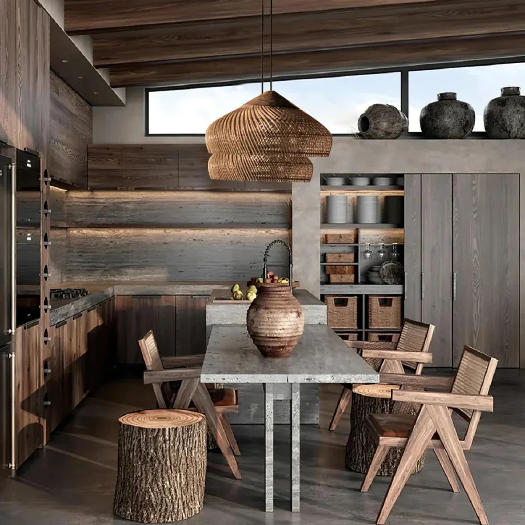 Bohemian Rattan Pendant Light With Warm LED Glow — Halden Lighting