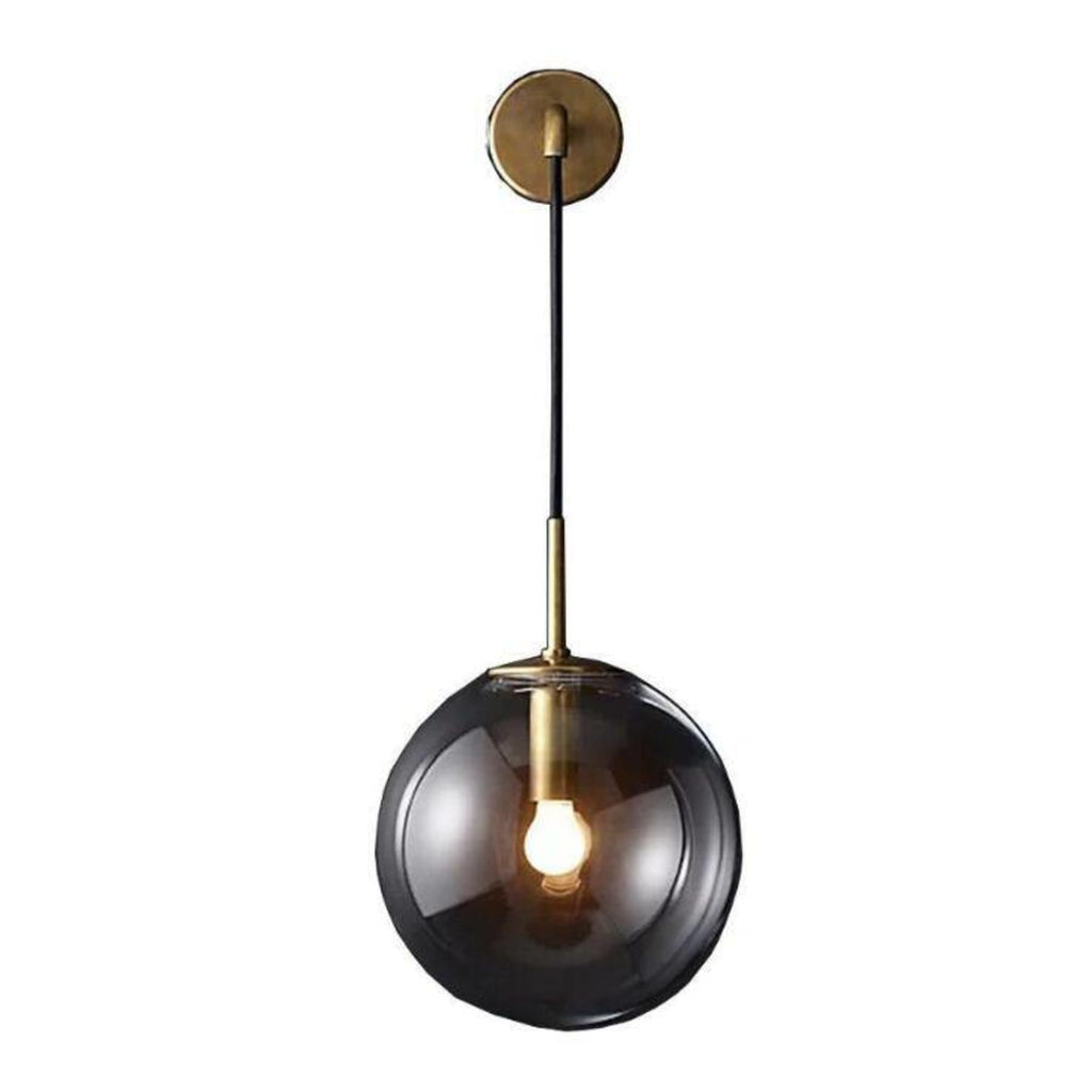 Modern Wrought Iron Wall Light With Included Bulb — Halden Lighting