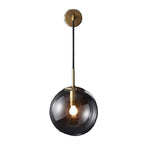 Modern Wrought Iron Wall Light With Included Bulb — Halden Lighting