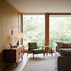Retro Silk and Walnut Wall Light With Warm LED Glow — Halden Lighting