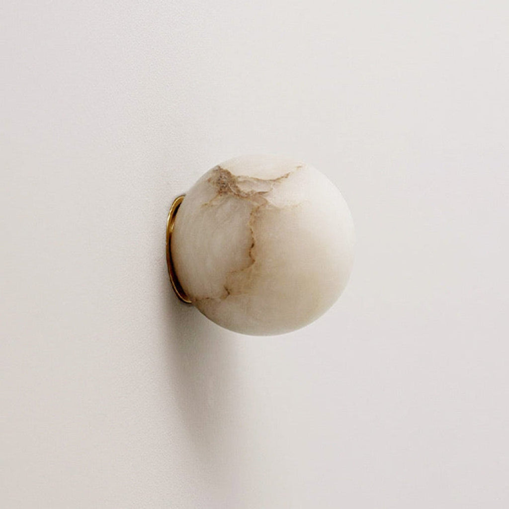 Marble Modern Wall Light With Warm LED Glow — Halden Lighting
