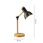 Modern Wood Table Lamp With Tri-Colour Dimmable Light for Home Office — Halden Lighting